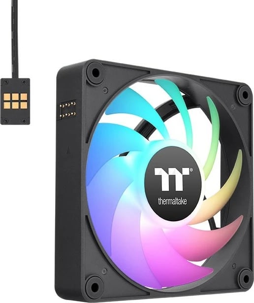 Ventilatorë kasë Thermaltake CT120 EX ARGB 120mm, 3 copë, me ndriçim multi