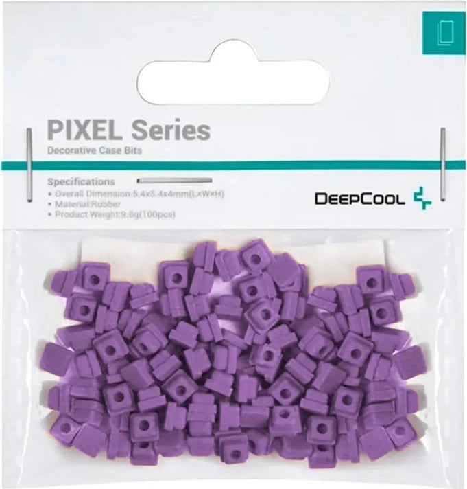 Set dekorativ për kasë DeepCool PIXEL, 100 copë, vjollcë