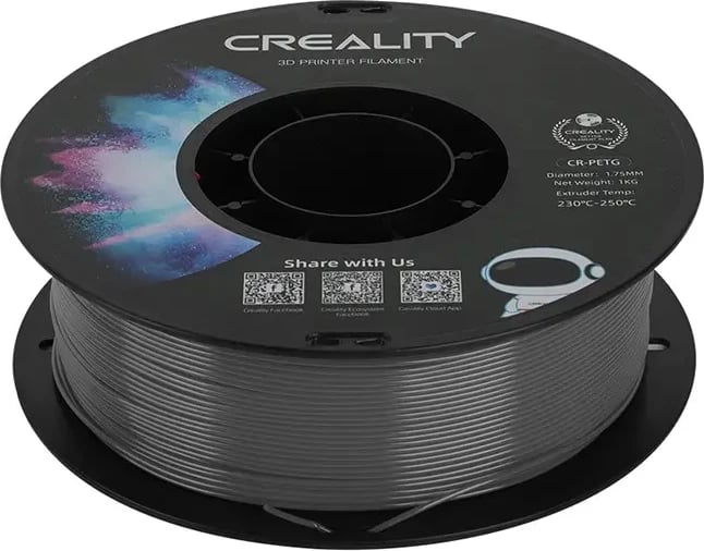 Filament 3D Creality CR-PETG, 1.75 mm, 1 kg, Gri