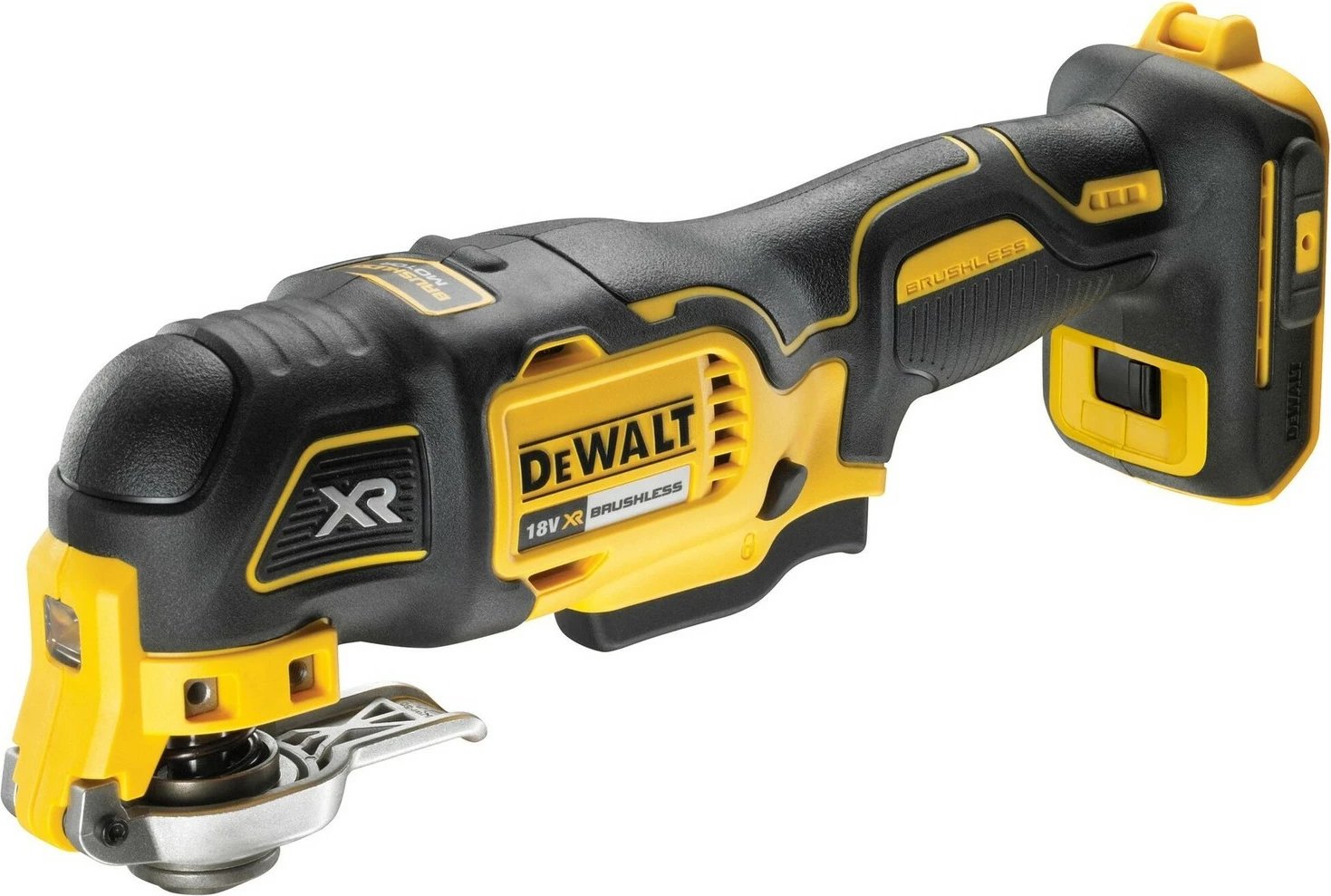Mjet multifunksional DeWALT DCS356N-XJ, brushless, 18V XR, 3 shpejtësi, zi/verdhë Mjet multifunksional DeWALT DCS356N-XJ, brushless, 18V XR, 3 shpejtësi, zi/verdhë