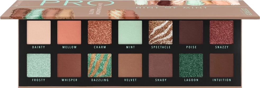 Paletë për sy Catrice Pro Hint of Mint Slim Eyeshadow Palette 010 Aesthetic Vibes për femra, 10.6g