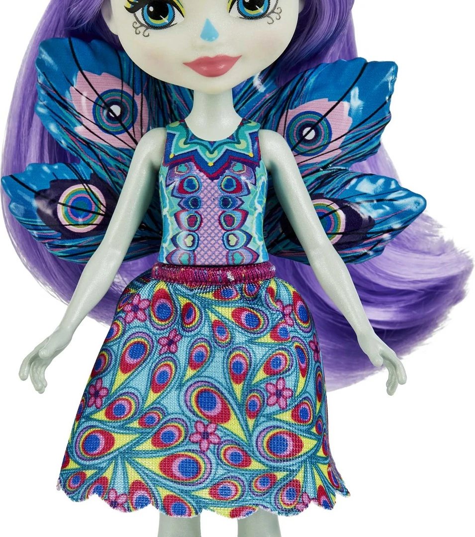 Lodra Enchantimals MATTEL Patter Peacock & Flap, Set me 2 kukulla, Shumëngjyrëshe