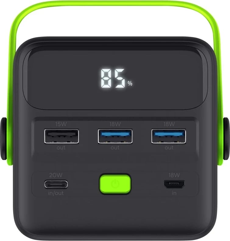 Power bank Trust Redoh XXL 50000 mAh, e zezë, e gjelbër