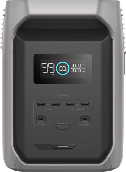 Stacion portativ energjie EcoFlow DELTA 3 1500, 1536 Wh, argjend
