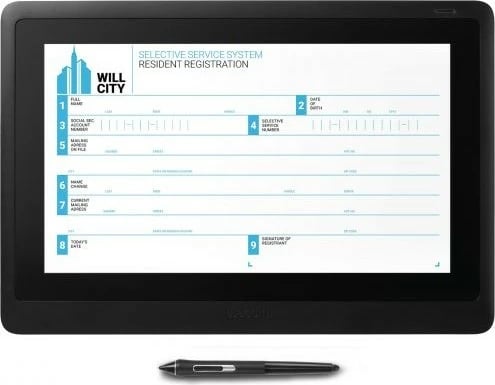 Tabletë grafike Wacom DTK-1660E, 15.6 inç, Full HD, 8192 nivele presioni, e zezë