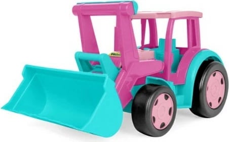 Lodër traktor ngarkues, Wader, 66006, 60 cm, plastikë, rozë/turkuaz