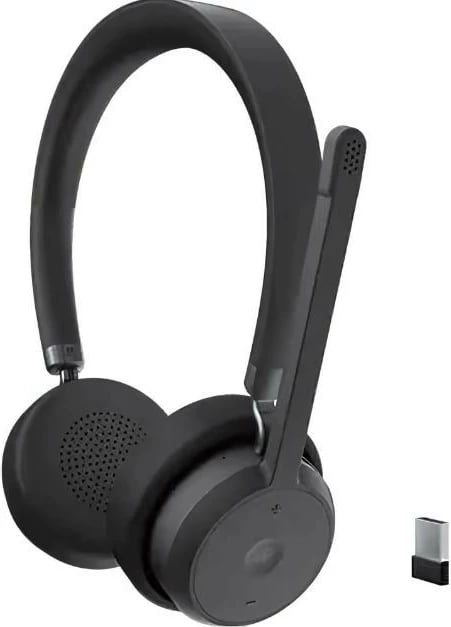 Kufje pa tela Lenovo 4XD1M80020, Bluetooth, mikrofon me anulim zhurme, e zezë, set