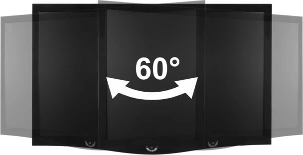 Mbajtës muri për monitor ARCTIC W1A, 20 kg, 33 cm (13"), 109.2 cm (43"), 75 x 75 mm, 100 x 100 mm, E zezë