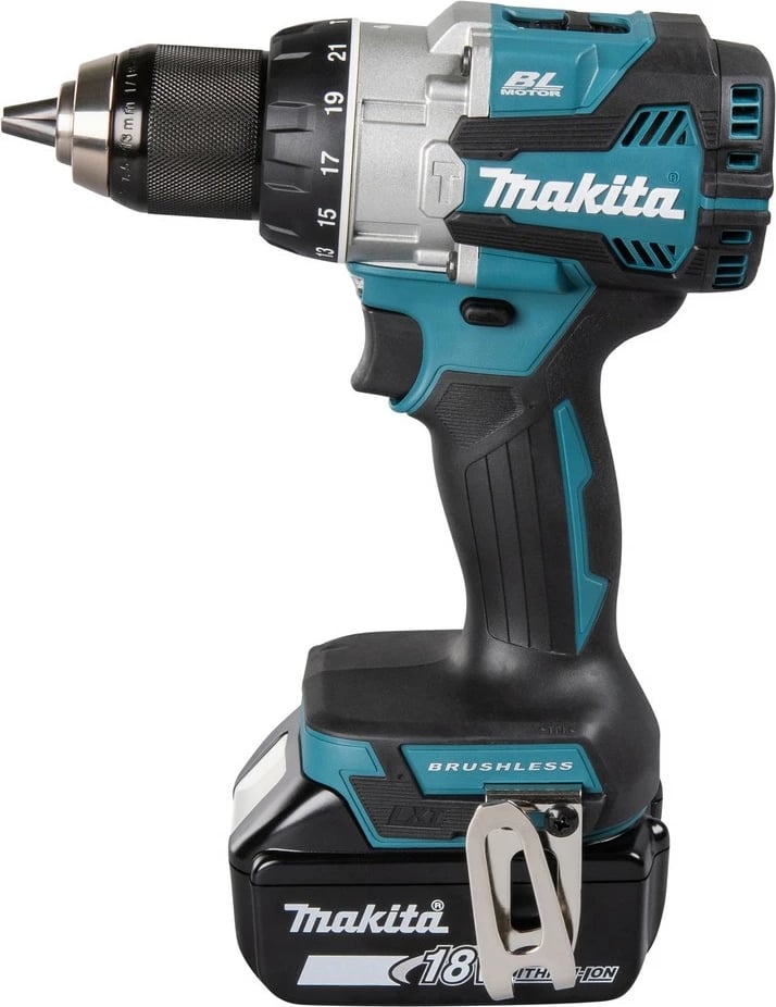 Makineri vidash Makita DHP489RTJ, brushless, 18V, Li-Ion, zi/kaltër