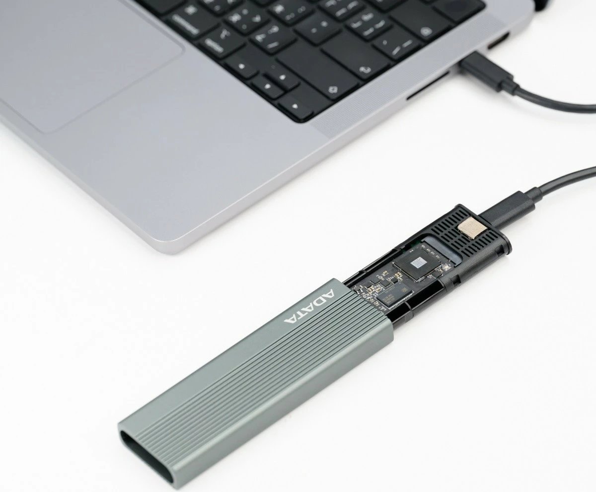Kasë e jashtme SSD Adata EC680, M.2, USB 3.2 Type-C, Gri