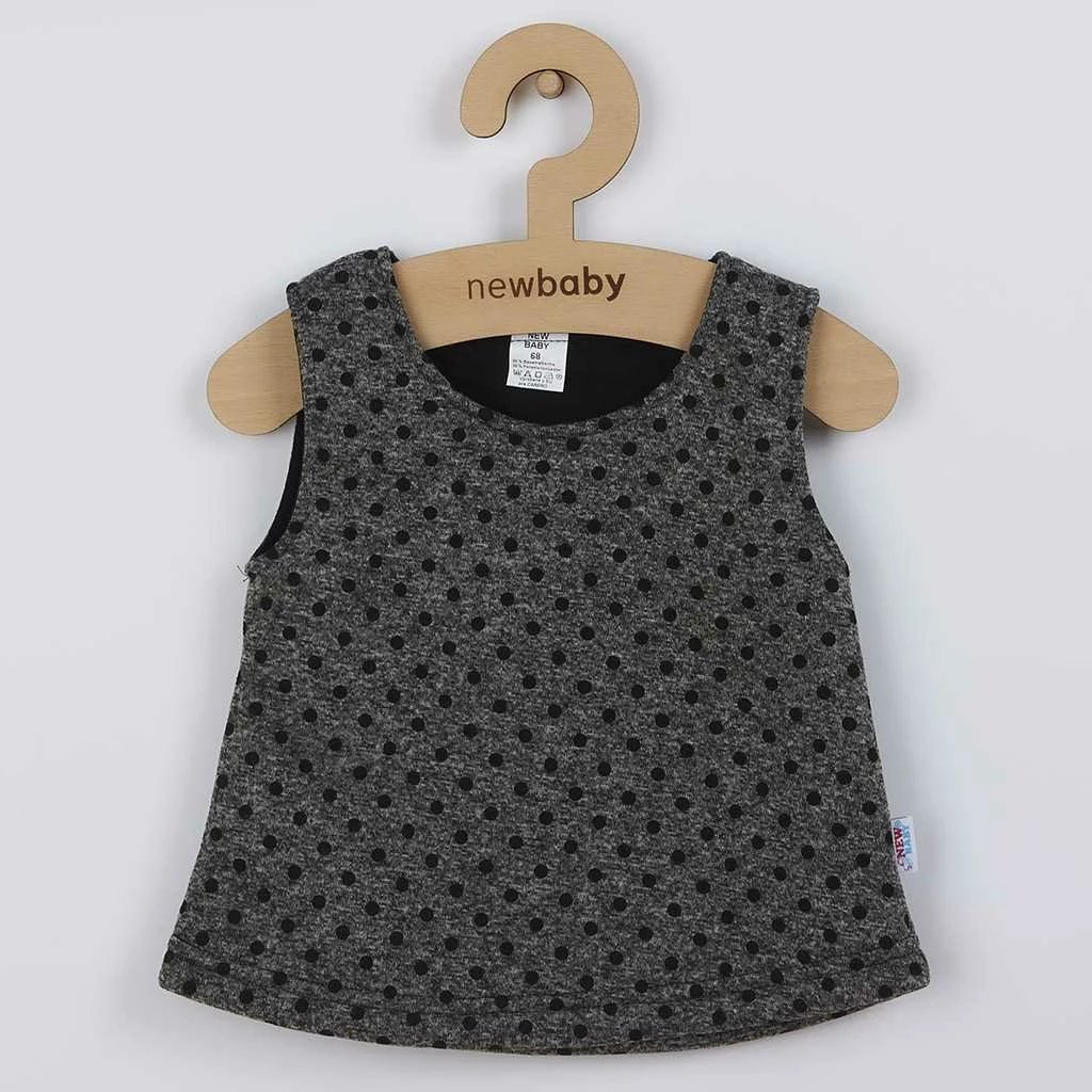 tunikë dimri, New Baby, Princess, pa mëngë, masë 74 (6-9m), gri