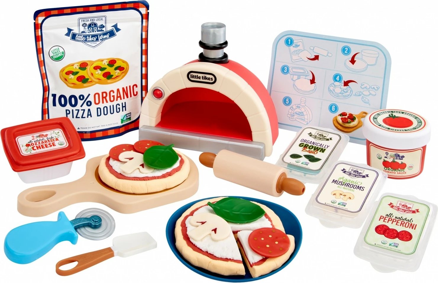 Set lodrash për picë Little Tikes Creative Chefs Pizza Kit, shumëngjyrësh