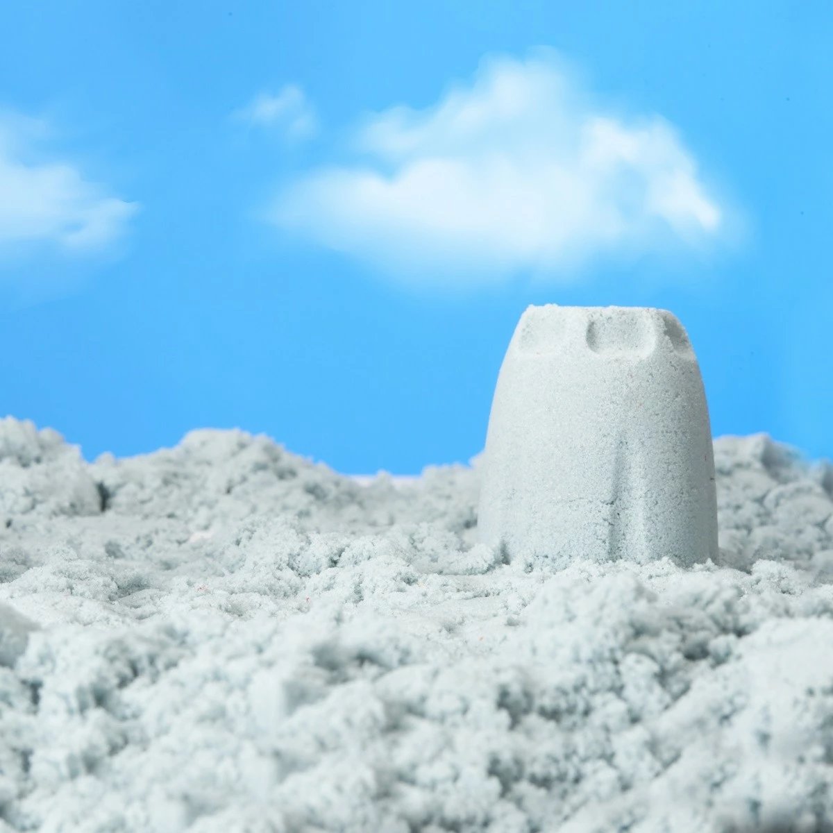 Set lodrash Wonder Factory Never Dry Sand Trucks, MGA, 595168-EUC/532934, me rërë kinetike dhe kamion betoni, plastikë