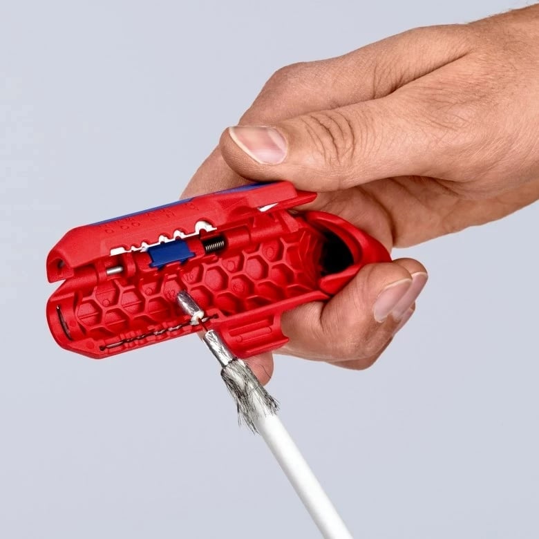 Knipex ErgoStrip, Mbështjellës kabllosh, Kuq
