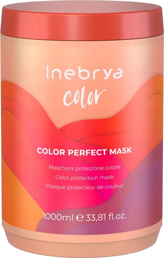 Maskë për flokë të ngjyrosura Inebrya Color Perfect për femra 1000ml