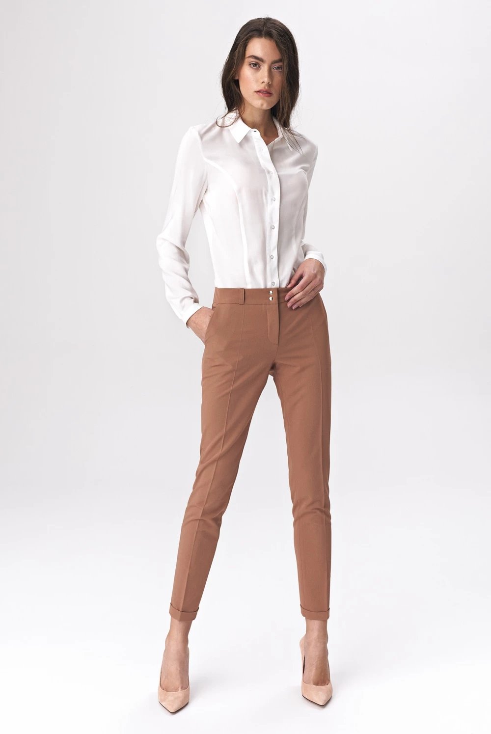 Pantallona femra Nife 142051, kafe