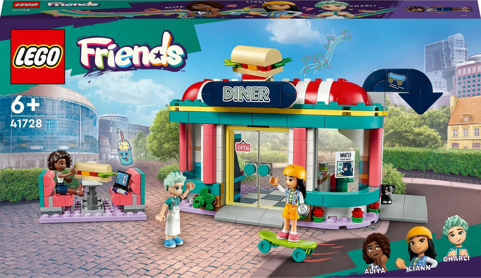 Set ndërtimi LEGO Friends 41728, restorant, shumëngjyrësh