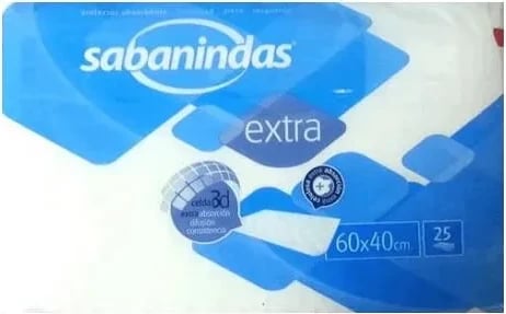 Protektor absorbues INDAS Sabanindas i vogël 25 copë 60x40cm uniseks