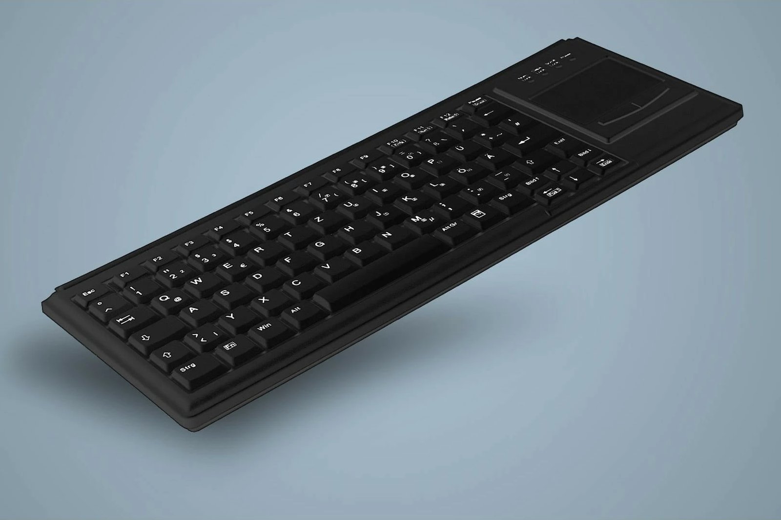 Tastierë Cherry AK-4400-G me touchpad, PS/2, QWERTZ, e zezë