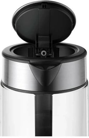 Ibrik elektrik XIAOMI 48366, 1.7L, xham borosilikat, 2200W, e zezë/inox/transparente