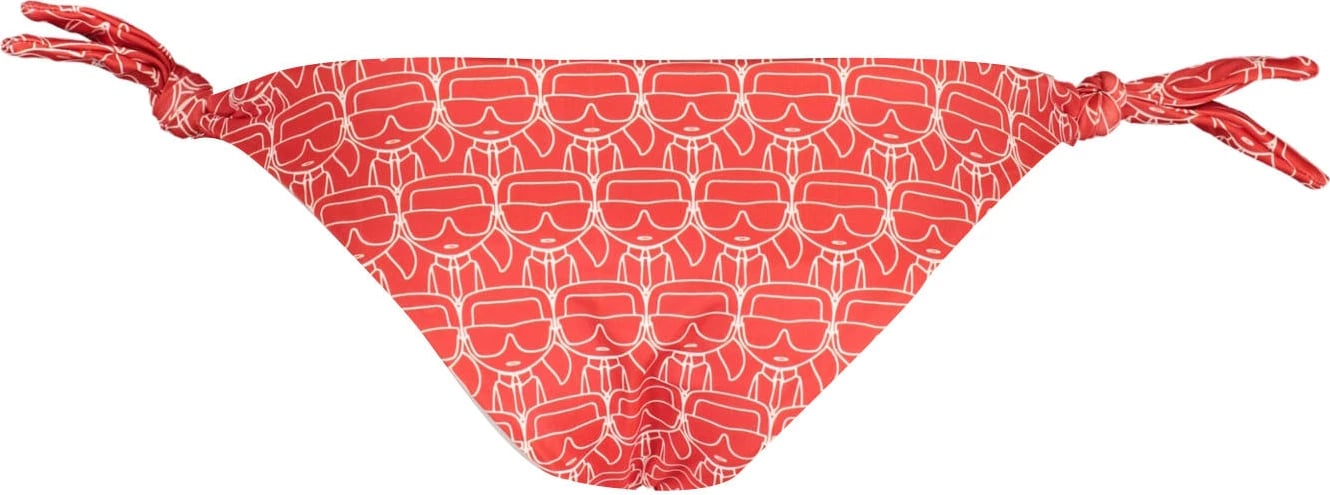 Të poshtme noti KARL LAGERFELD BEACHWEAR Side Bottom femra, të kuqe