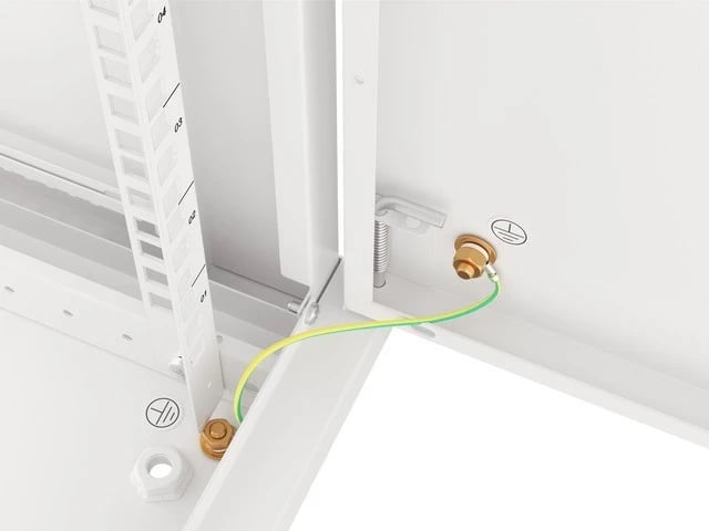 Kabinet për server Lanberg WF01-6612-00S, 19", (600x600x645.70mm), i bardhë