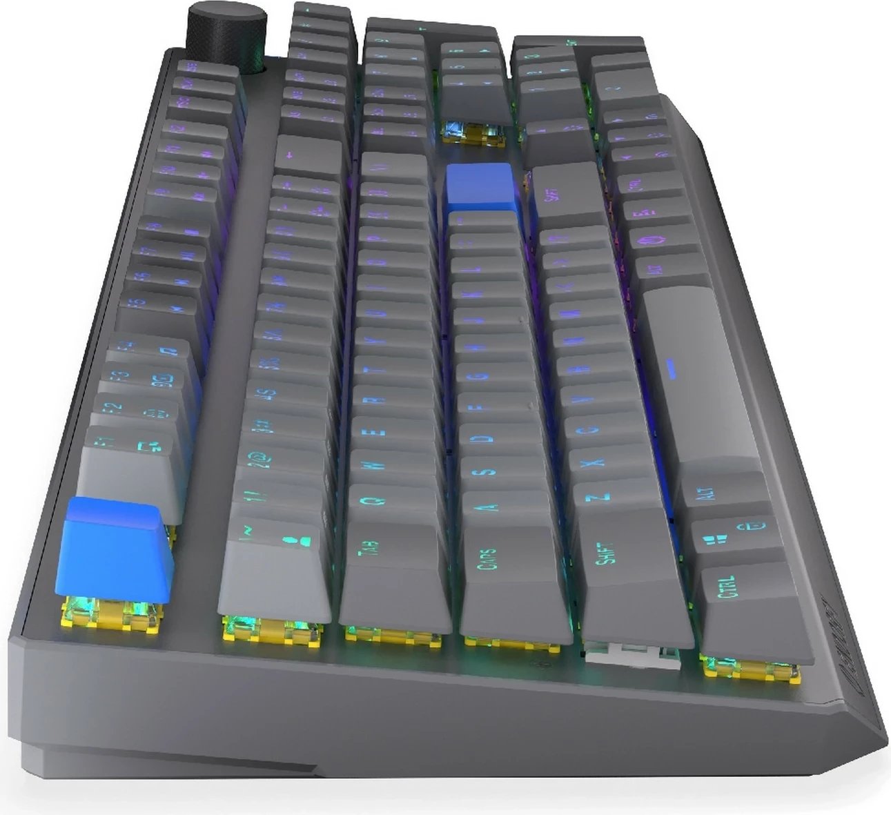 Tastierë mekanike wireless Endorfy Thock V2, RGB, full-size, hot-swap, gri