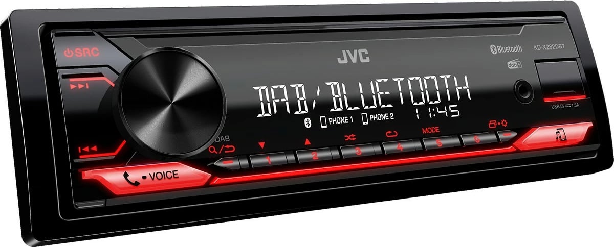 Radio makine JVC KD-X282DBT, Bluetooth, USB, i zi
