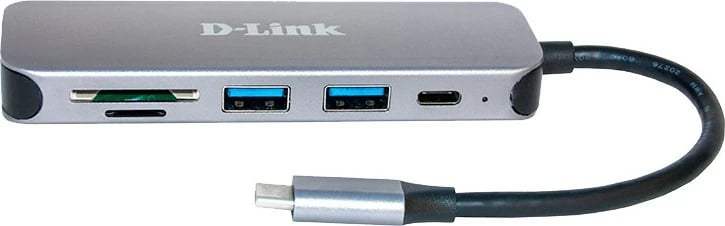 USB-C hub D-Link DUB-2325/E 5-in-1, gri
