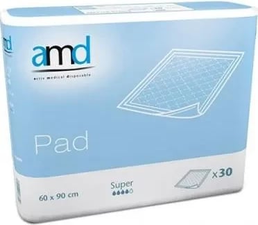Pelenë higjienike AMD Pad Super 60x90, 30 copë, unisex