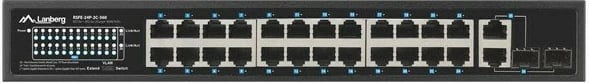 Switch Lanberg RSFE-24P-2C-360, 24x PoE+, 2x SFP, 1U, i zi