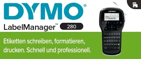 Printer etiketa DYMO LabelManager 280, Termal transfer, QWERTY, E zezë