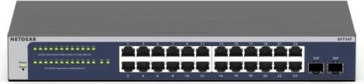 Switch i mençur Netgear GS724T-600EUS, 24 porta Gigabit, rackmount