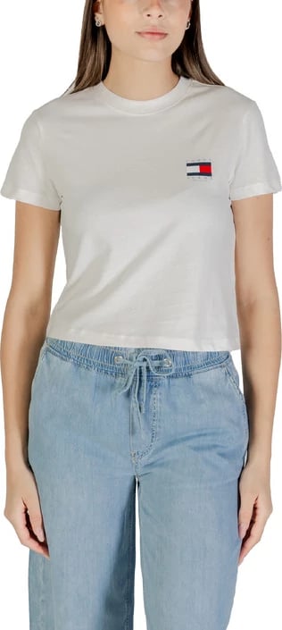 Maicë Tommy Hilfiger Jeans femra e bardhë