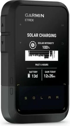 GPS dorë Garmin eTrex Solar, 28 MB, E zezë, Gri