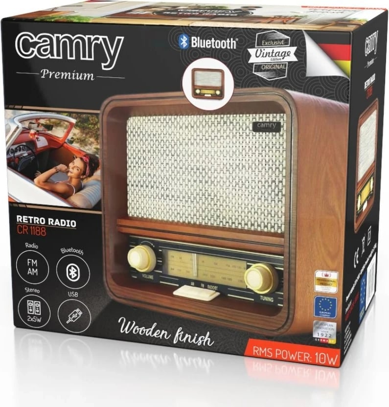 Radio retro Adler Camry CR 1188, dru