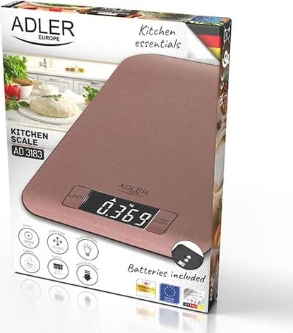 Peshore kuzhine Adler AD 3183c, Elektronike, 5 kg, Bakër