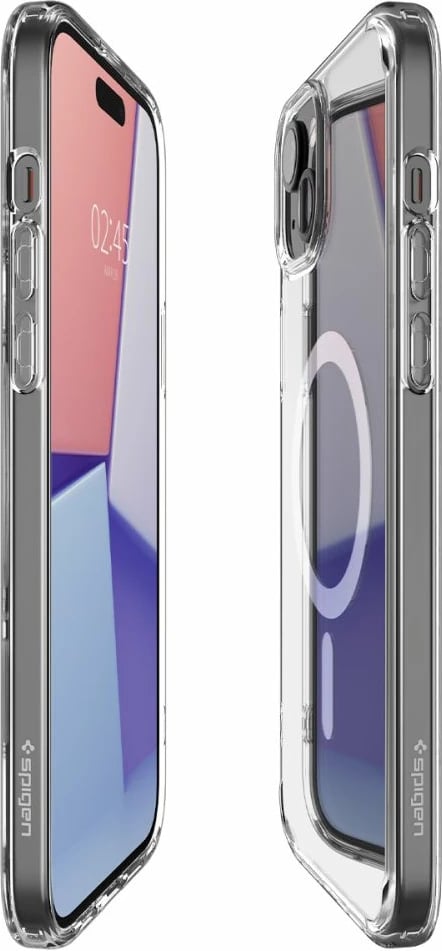 Mbështjellës Spigen Ultra Hybrid Mag për iPhone 15, MagSafe, Transparent/Bardhë