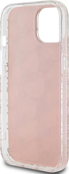 Mbështjellës Hello Kitty IML Gradient Electrop Crowded Kitty Head për iPhone 15, rozë