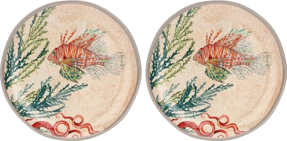 Set pjatash sallate Rose&Tulipani SEA LIFE, 21 cm, 2 copë