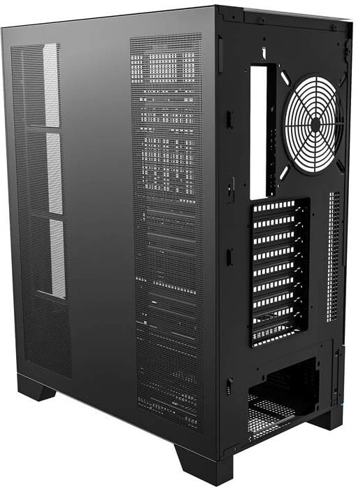 Kasë Darkflash DY450L, Big Tower, pa ventilatorë, e zezë