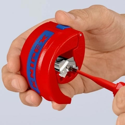 Prerës kabllosh Knipex BiX, plastikë/çelik inox, 5 cm, kuq