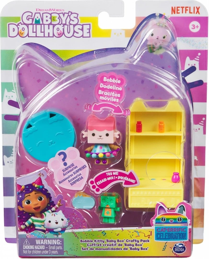 Set figurina Gabby's Dollhouse Gabi Cat House, mobilje lodrash, plastikë, shumëngjyrëshe