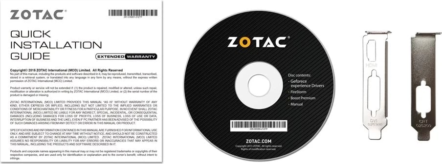 Kartë grafike Zotac GeForce GT 710 NVIDIA, 2GB