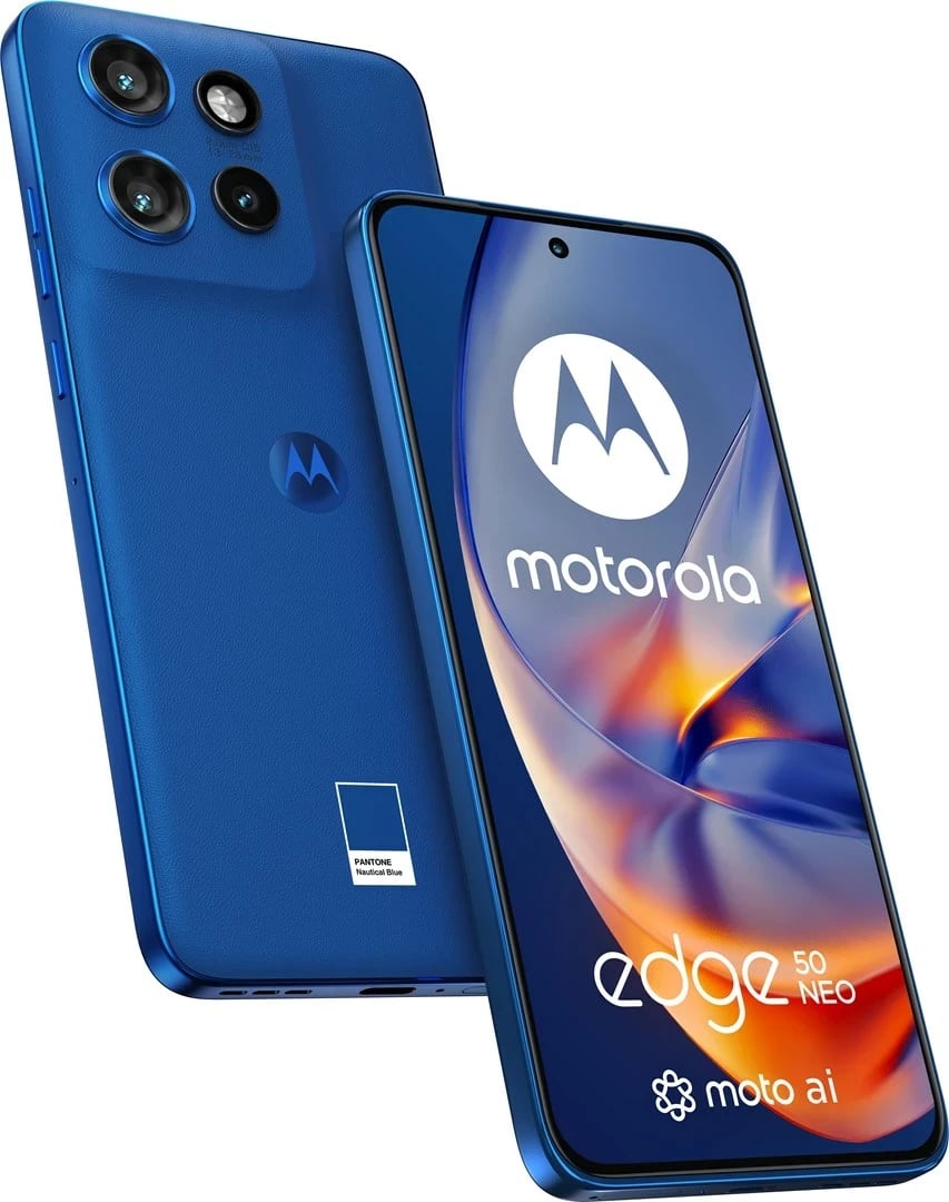Celular Motorola Edge 50 Neo 5G, 6.4", 12 GB RAM, 512 GB, Nautical Blue