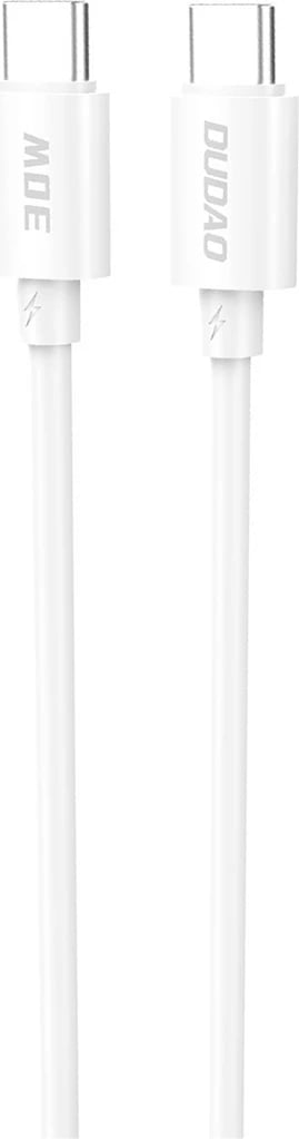 Kabllo USB-C në USB-C Dudao L4C, 1.2m, 30W, Bardhë