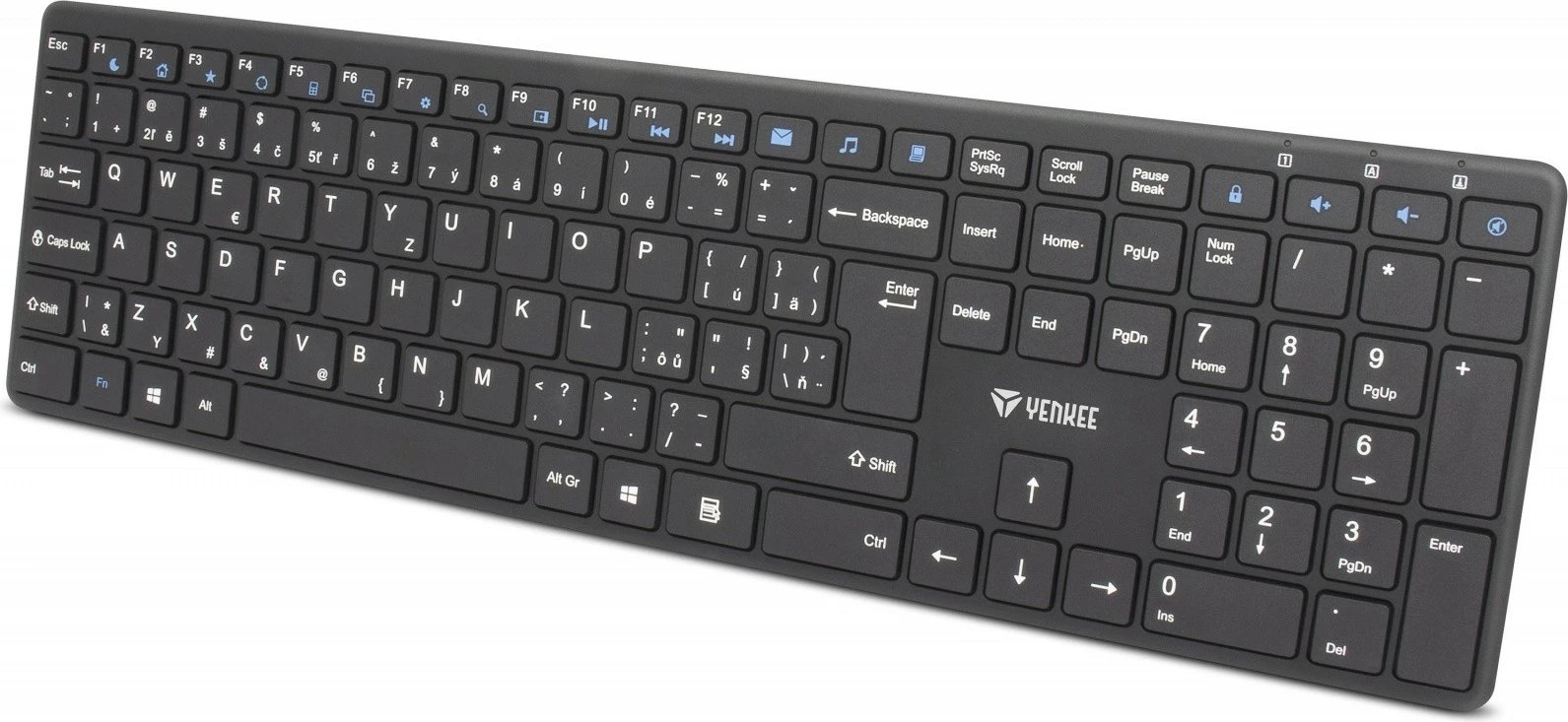 Set wireless tastierë + maus Yenkee YKB 2008CS, i zi