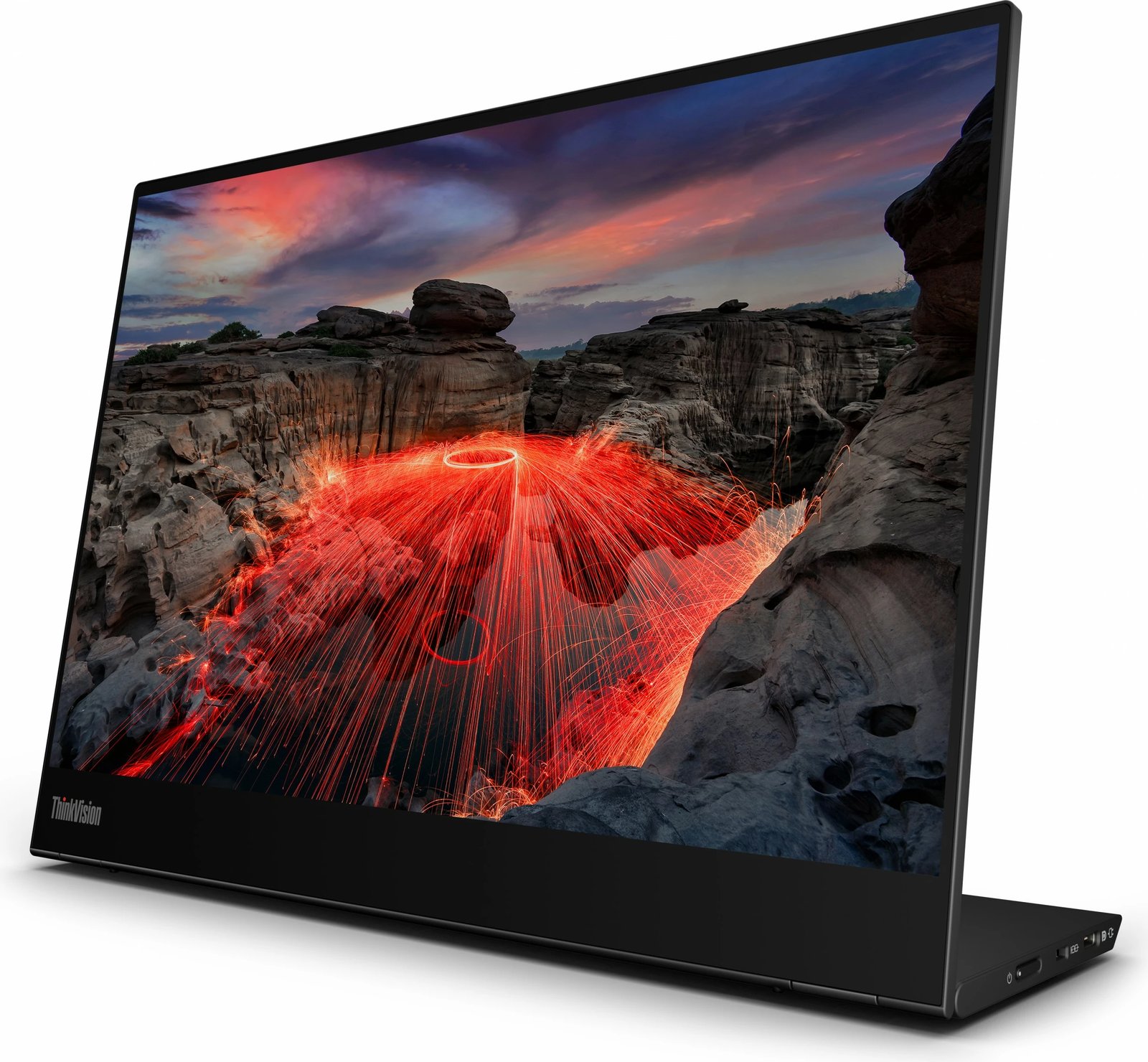 Monitor Lenovo ThinkVision M14t Gen 2, 35.6cm/14", Touch, 60Hz, Raven Black
