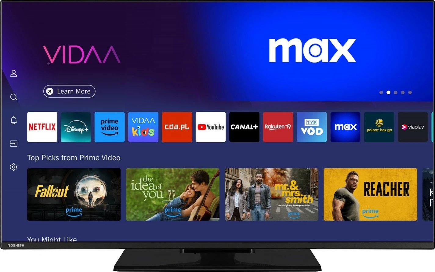 Televizor Toshiba 43UV3F63DG, 43 inç, Ultra HD/4K, Smart TV, i zi