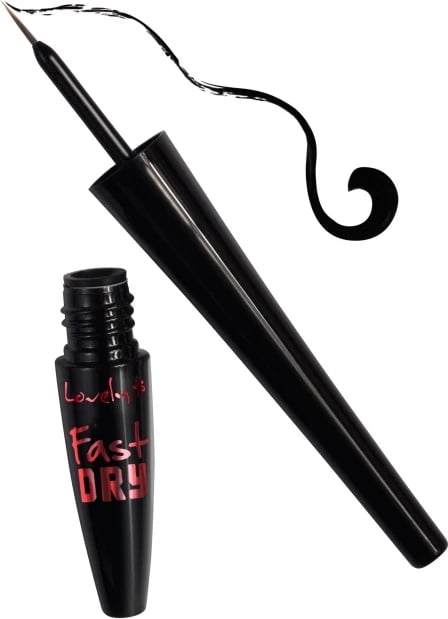 Eyeliner i lëngshëm Lovely Fast Dry, e zezë, 2g